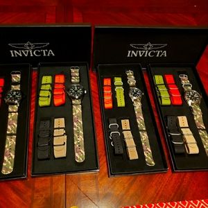Invicta camoflage watch set with new battery.